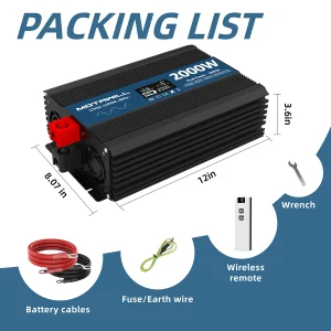2000 Watt Pure Sine Wave Inverter For RV 8